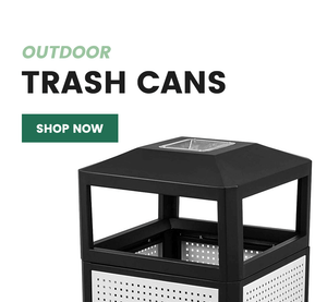 outdoor trash cans